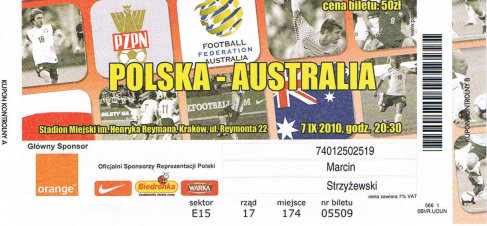 polska australia 2010
