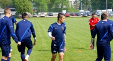 Pogoń Szczecin trenuje na obiektach Bronowianki Kraków. 2014-05-02