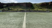 Fussballplatz Nordostgelände Helgoland. 2021-08-21