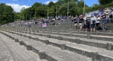 Stadion im sportzentrum an der universität Göttingen. 2022-07-16