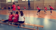 Sparing młodziczek: KS AGH - Salos Kraków. 2016-09-24